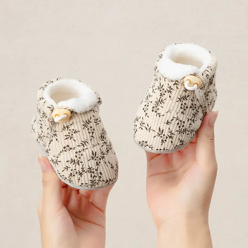 Jingqi Baby Fleece Lined Pre-Step Shoes 6-12M