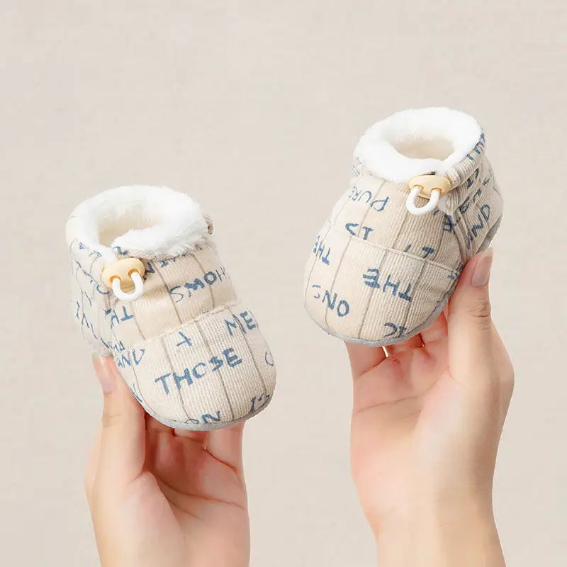 Jingqi Baby Fleece Lined Pre-Step Shoes 6-12M