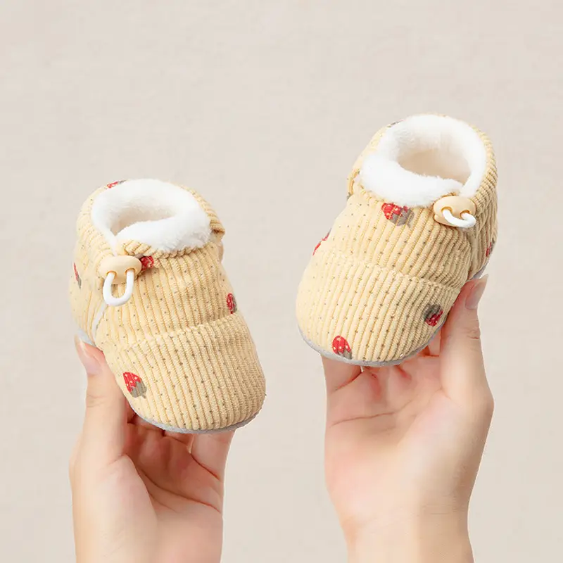 Jingqi Baby Fleece Lined Pre-Step Shoes 6-12M