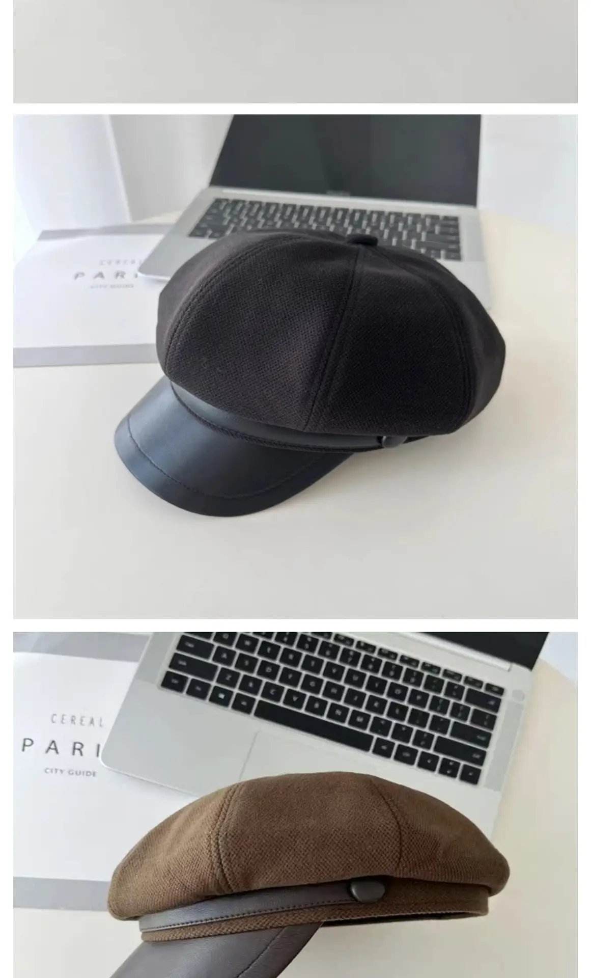 Women Face-Slimming Cloud Cap Autumn Winter Melard Outfit — feature 15