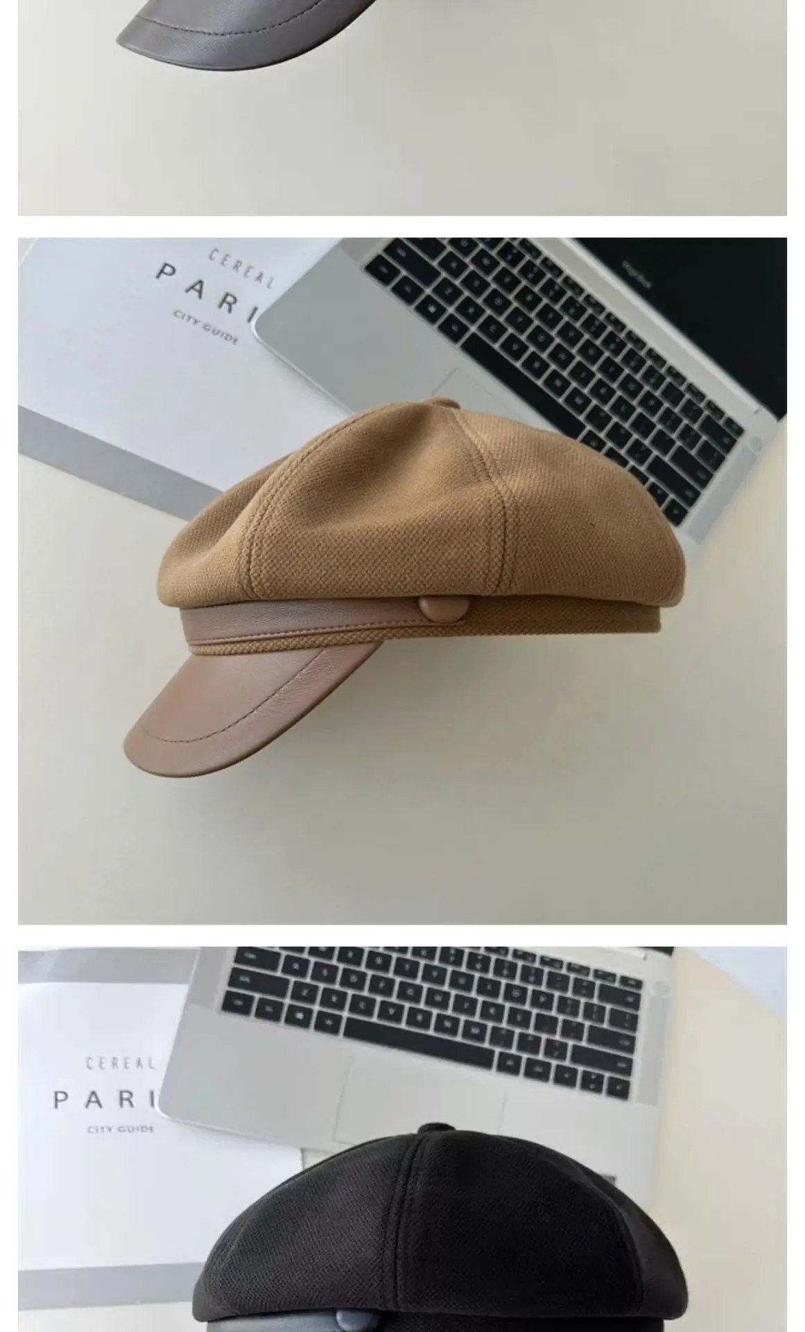 Women Face-Slimming Cloud Cap Autumn Winter Melard Outfit — feature 16
