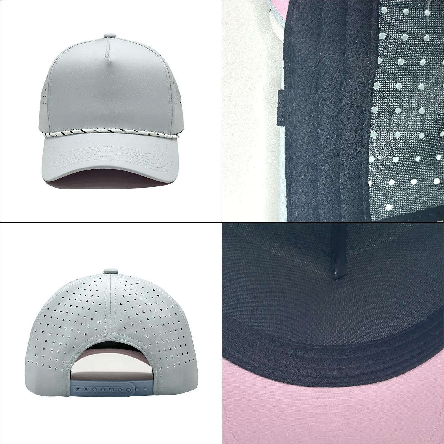 Light Gray Baseball Cap 56-58cm Quick-Drying - Image 12