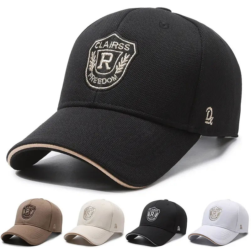 Black Baseball Cap with Silver Back for Men - Image 8