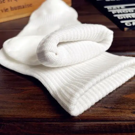 100% Pure Cotton Xinjiang Cotton Socks, Men's and Women's Sports Socks, Black and White Solid Color, Spring and Summer, All-Season, Student Anti-Odor Short Socks, Couple's Socks
