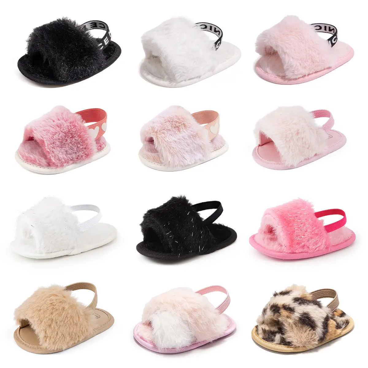 Baby Plush Slippers Soft Soled Non-Slip Winter