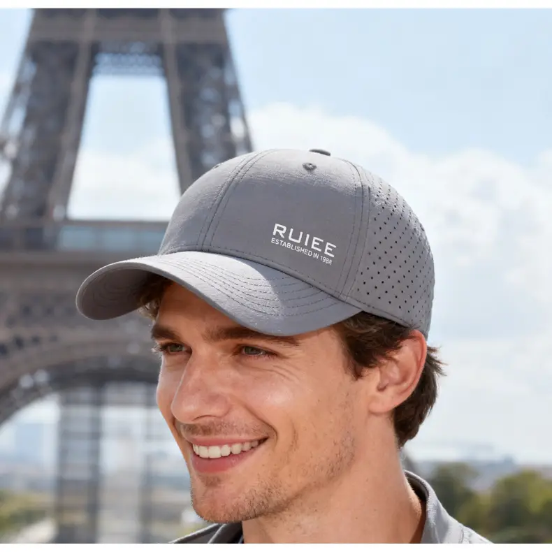 Men Outdoor Sun Hat with Face Cover, Gray Mesh, Quick-Drying — feature 16