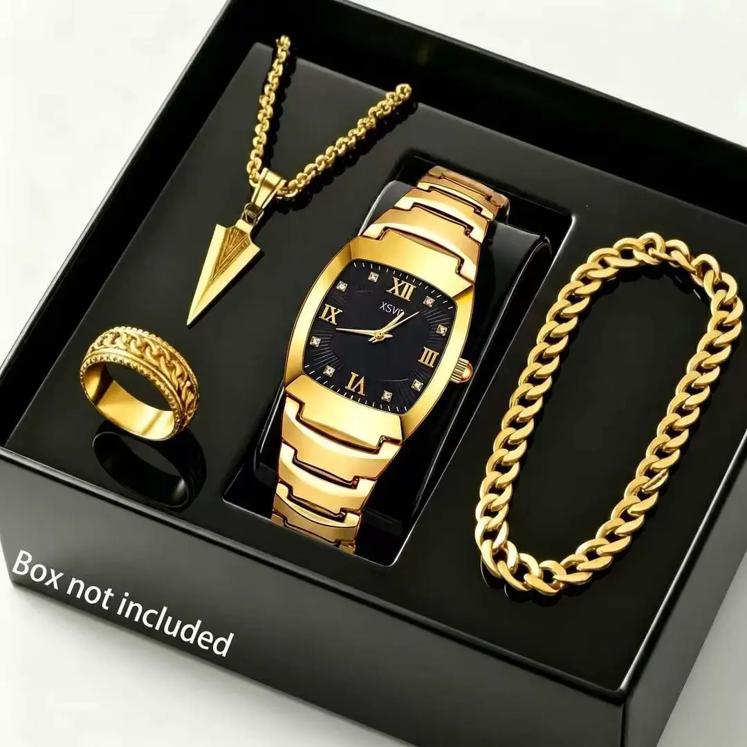 2025 Autumn New Men's Watch Light Luxury Niche High-End Simple Fashion Quartz Wristwatch Black Large Dial