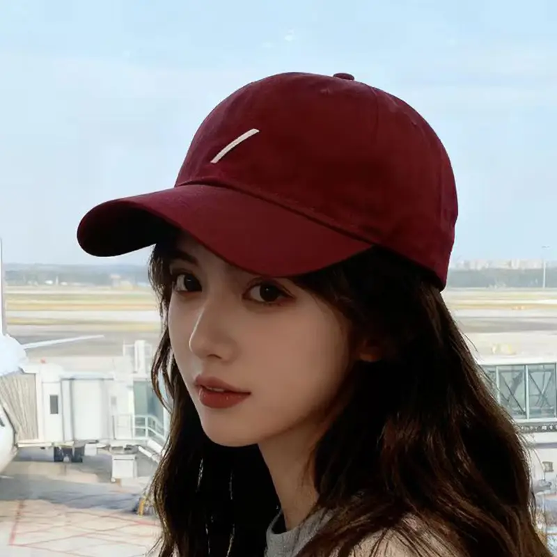 Women Casual Baseball Cap Navy Blue Duckbill Autumn Sun Hat - Image 10