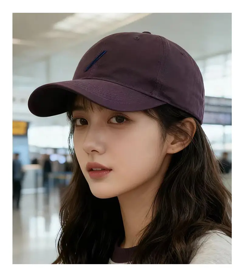 Women Casual Baseball Cap Navy Blue Duckbill Autumn Sun Hat — feature 2