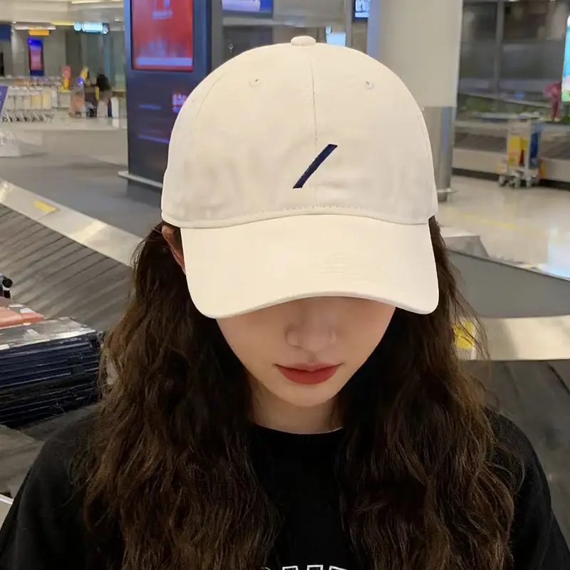 Women Casual Baseball Cap Navy Blue Duckbill Autumn Sun Hat - Image 4