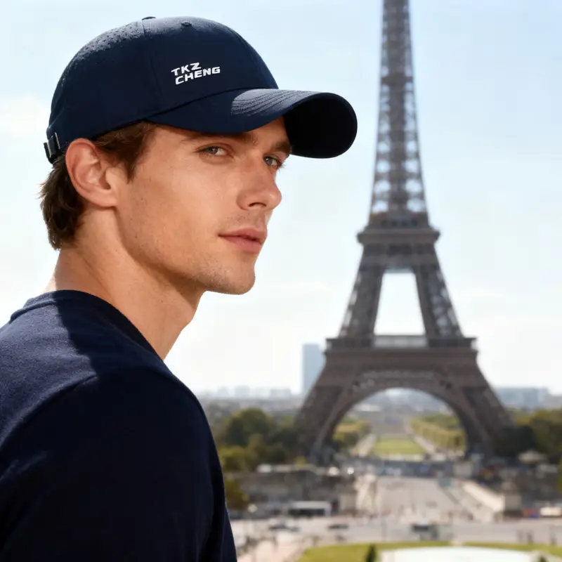 Men White Mesh Baseball Cap Summer Sun Protection - Image 11