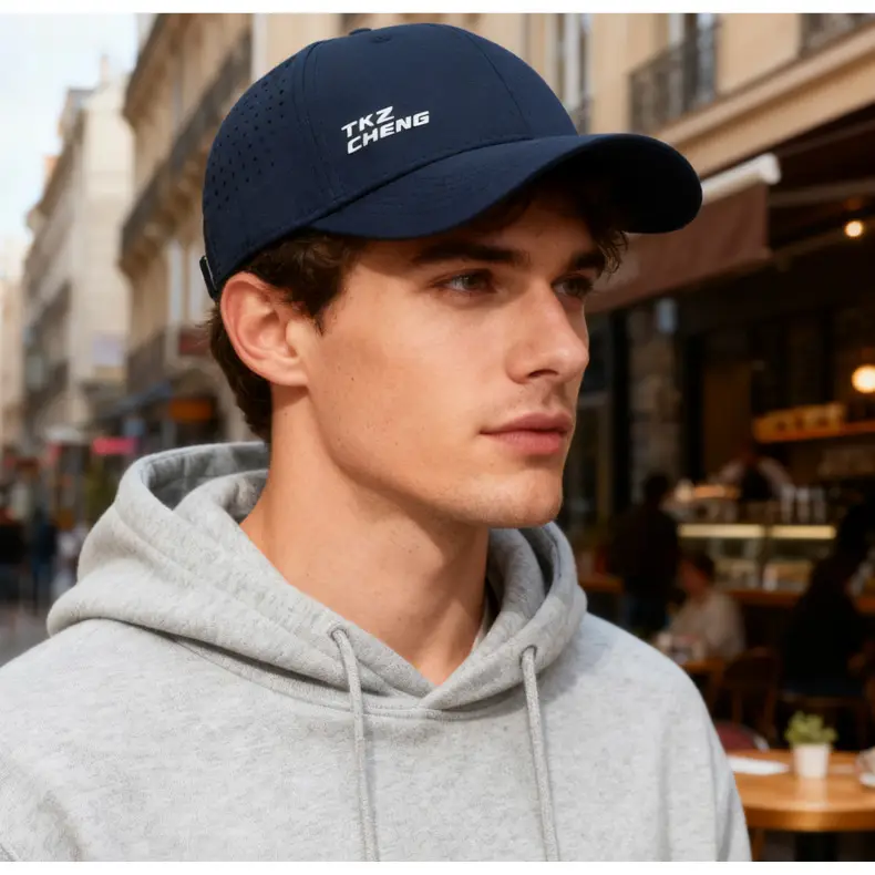 Men White Mesh Baseball Cap Summer Sun Protection — feature 15