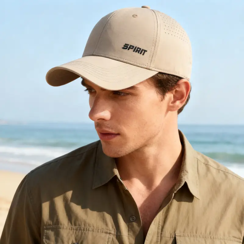 Men White Baseball Cap Spirit Brand Summer