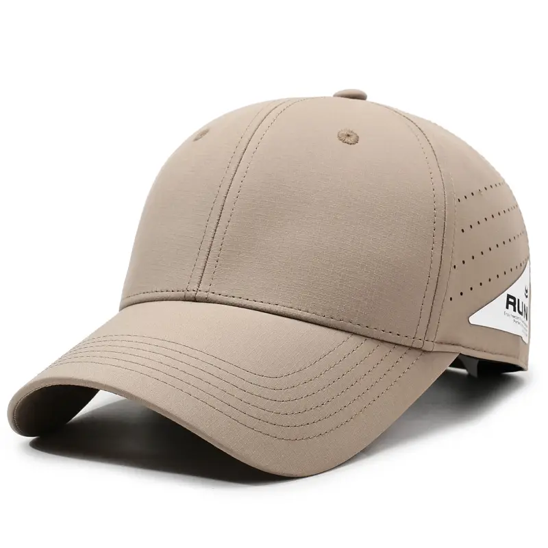 Brown Mesh Baseball Cap with Peaked Cap - Image 6