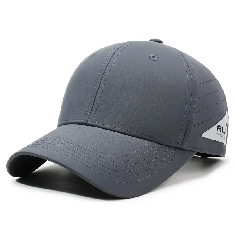 Brown Mesh Baseball Cap with Peaked Cap - Image 7