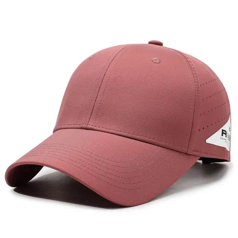 Brown Mesh Baseball Cap with Peaked Cap - Image 8