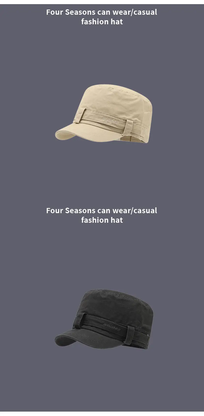 2025 Women Retro Distressed Baseball Cap Dark Gray — feature 10