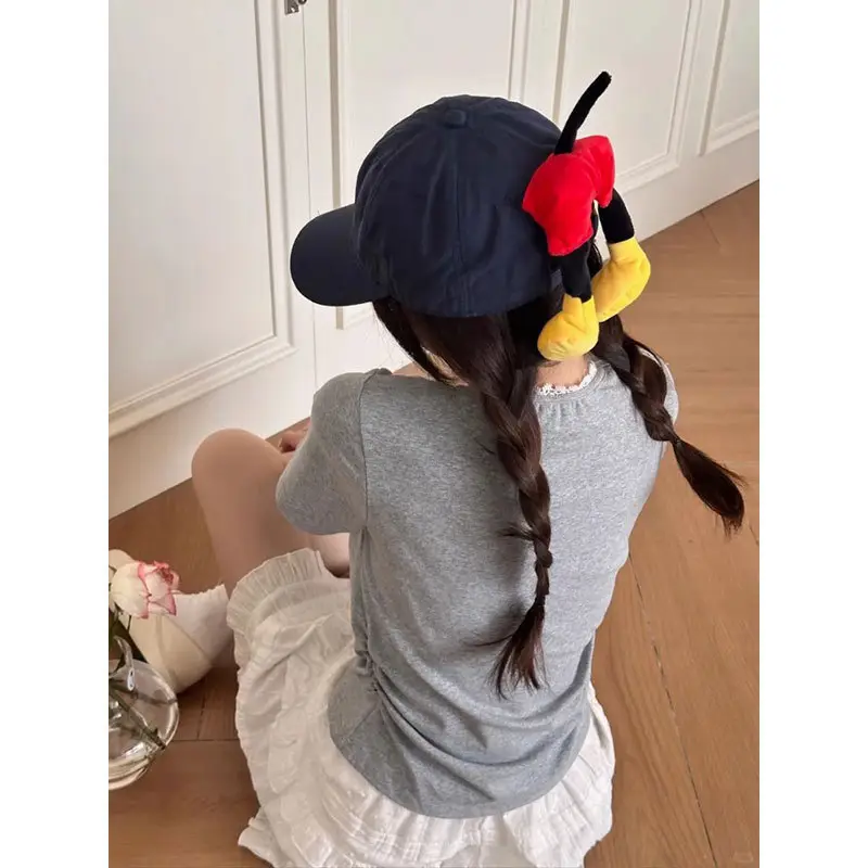 Mickey Bow Cap for Women Sunshade Spring Autumn - Image 5