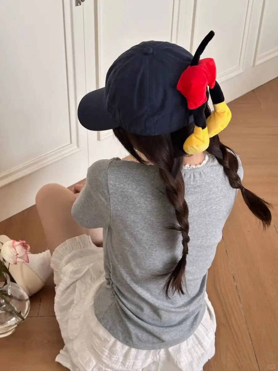 Mickey Bow Cap for Women Sunshade Spring Autumn — feature 6