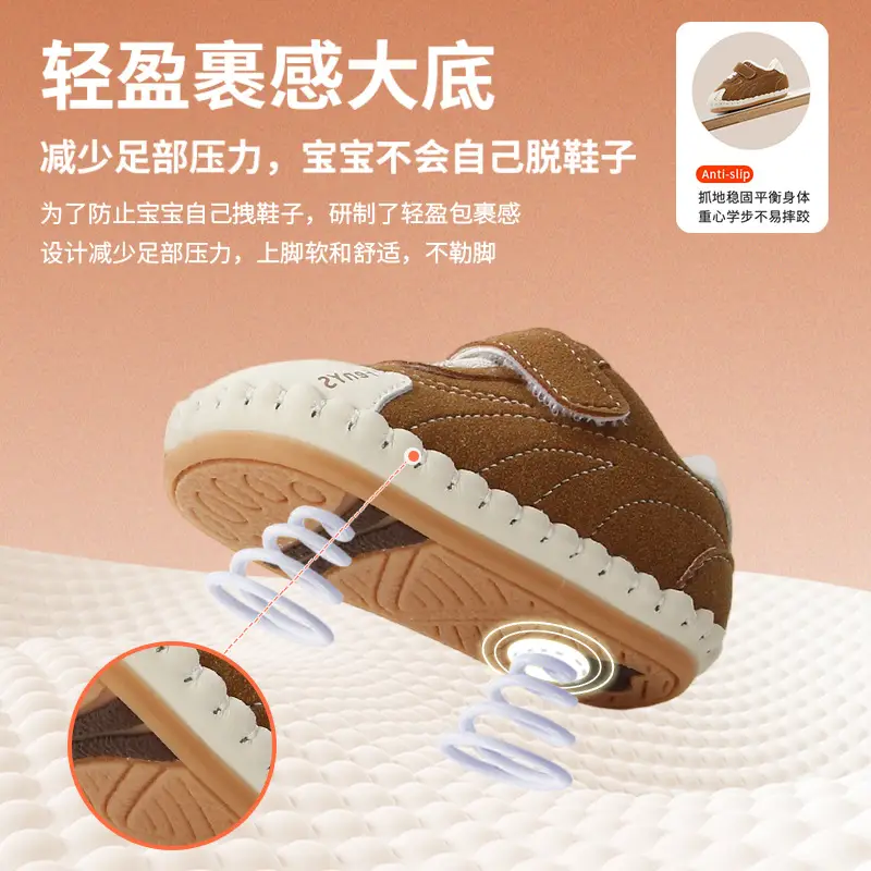 Winter Baby Shoes for Women Soft Fleece Lined Toddler Shoes
