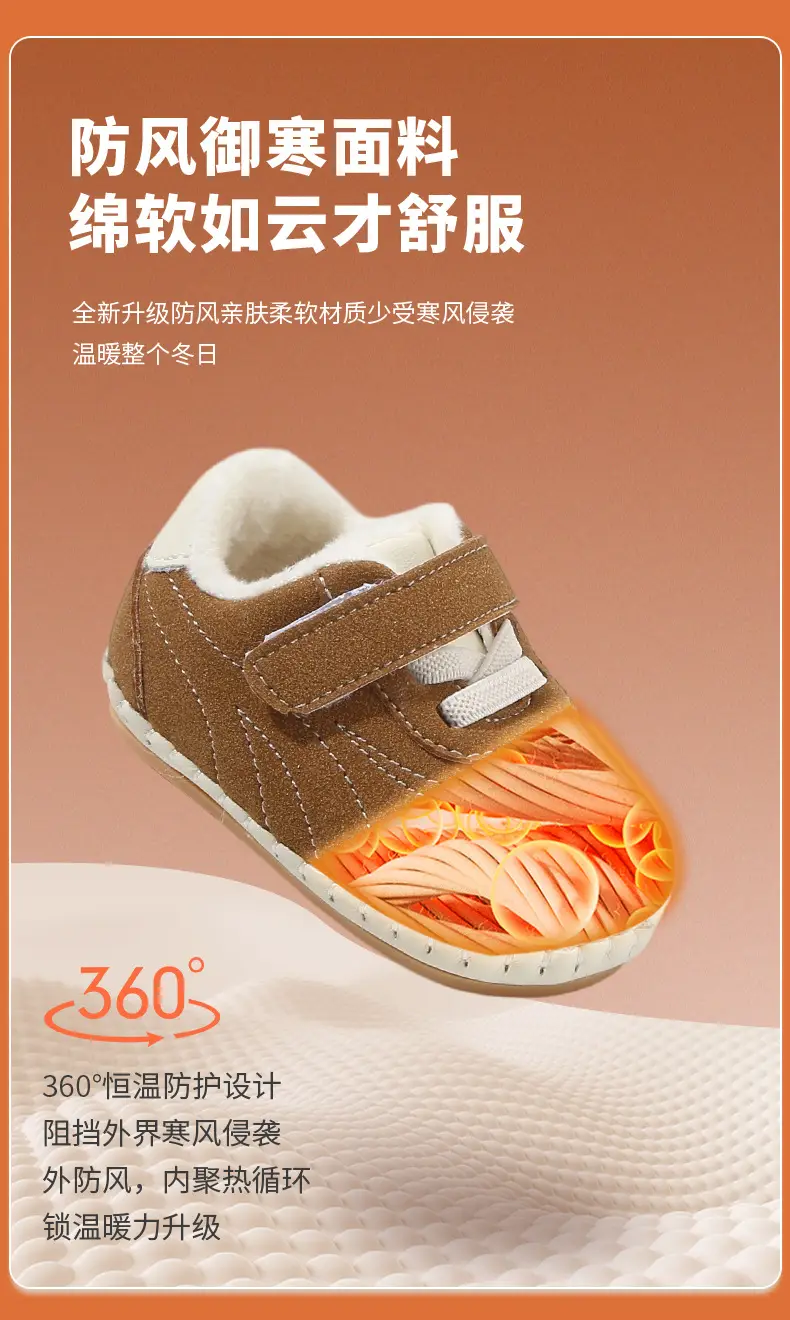 Winter Baby Shoes for Women Soft Fleece Lined Toddler Shoes — feature 16