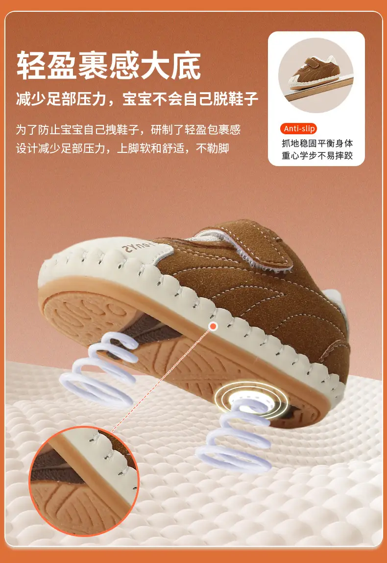 Winter Baby Shoes for Women Soft Fleece Lined Toddler Shoes — feature 18