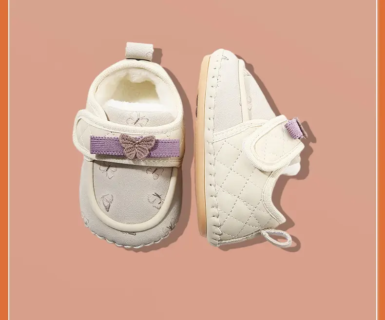 Fleece Lined Baby Shoes Pink 0-18M — feature 25