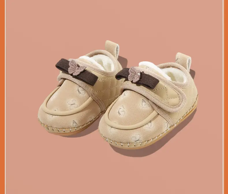 Fleece Lined Baby Shoes Pink 0-18M — feature 26