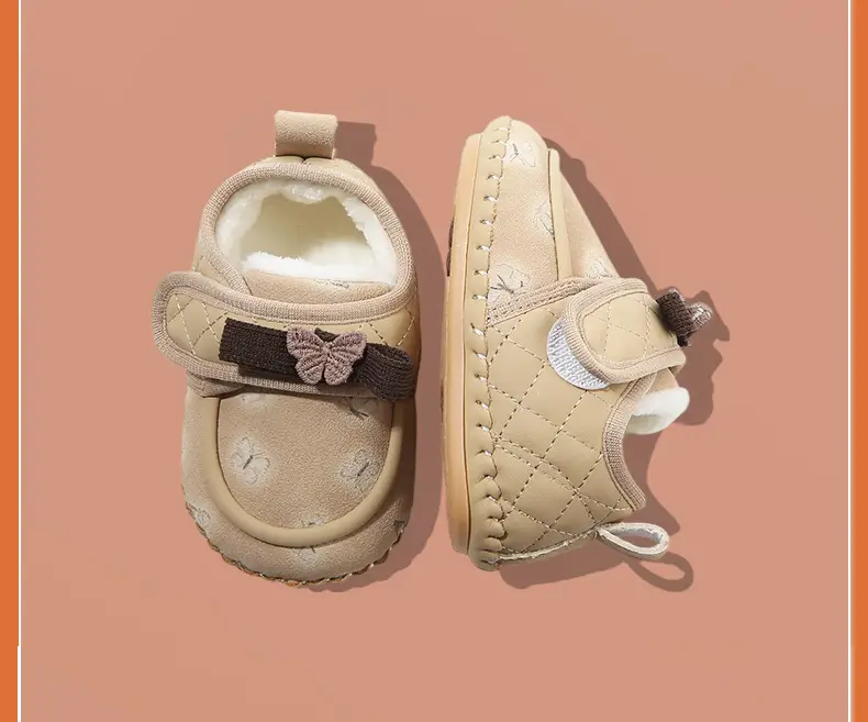 Fleece Lined Baby Shoes Pink 0-18M — feature 28