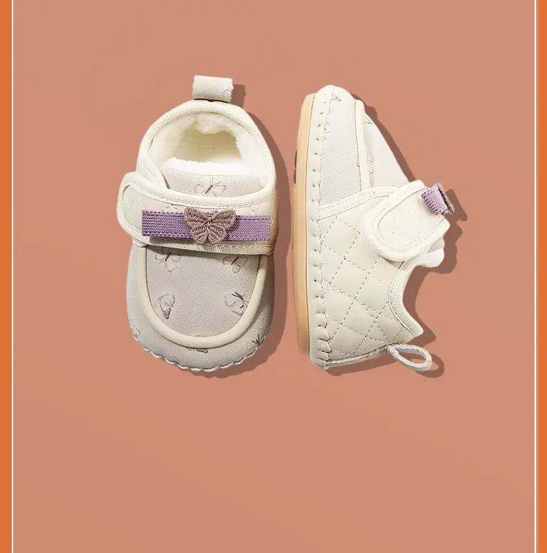 Fleece Lined Baby Shoes Pink 0-18M — feature 31