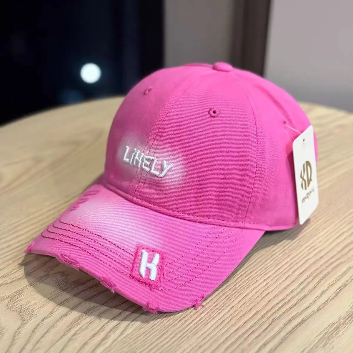 American Retro Distressed Hats for Men Women Light Grey H — feature 10