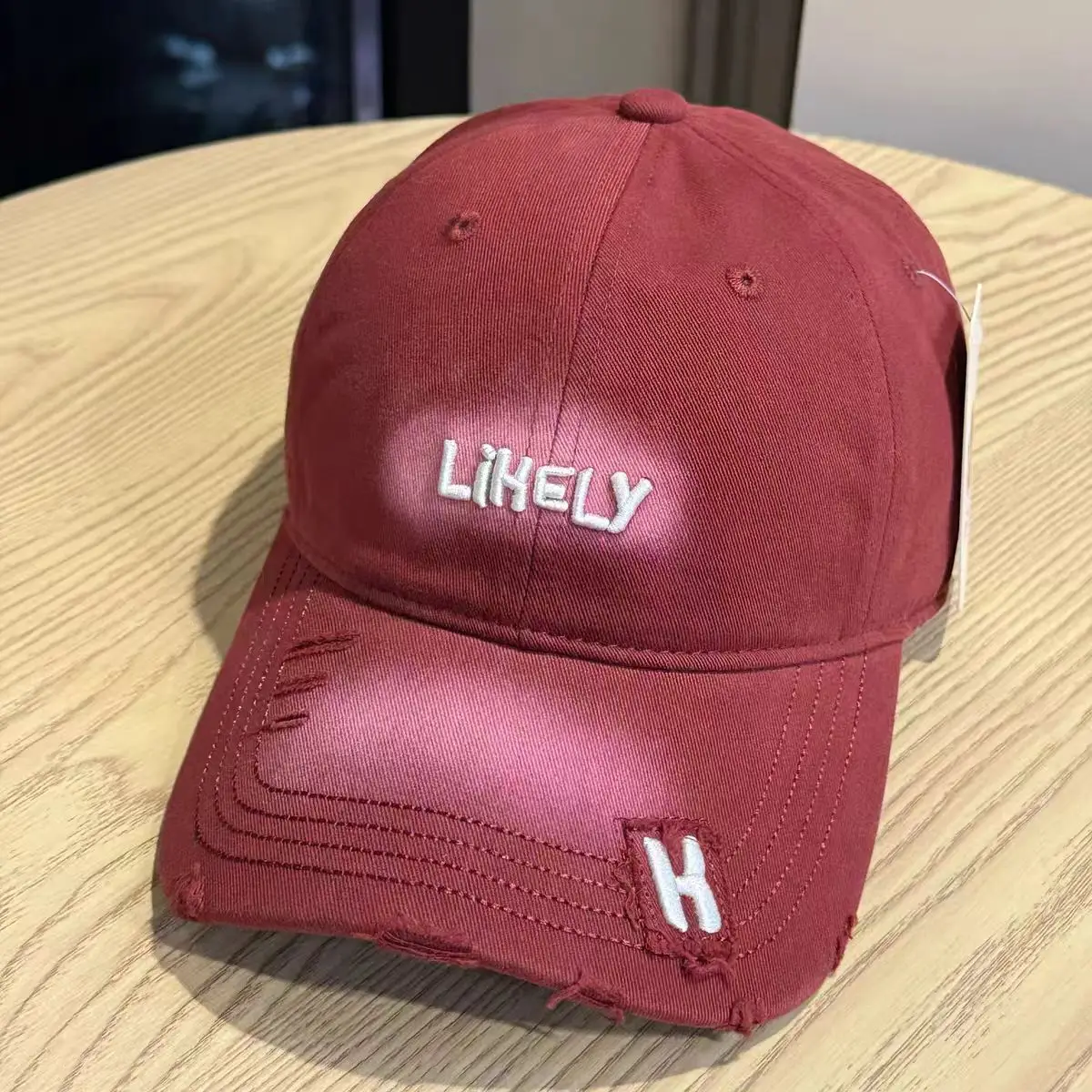 American Retro Distressed Hats for Men Women Light Grey H — feature 14