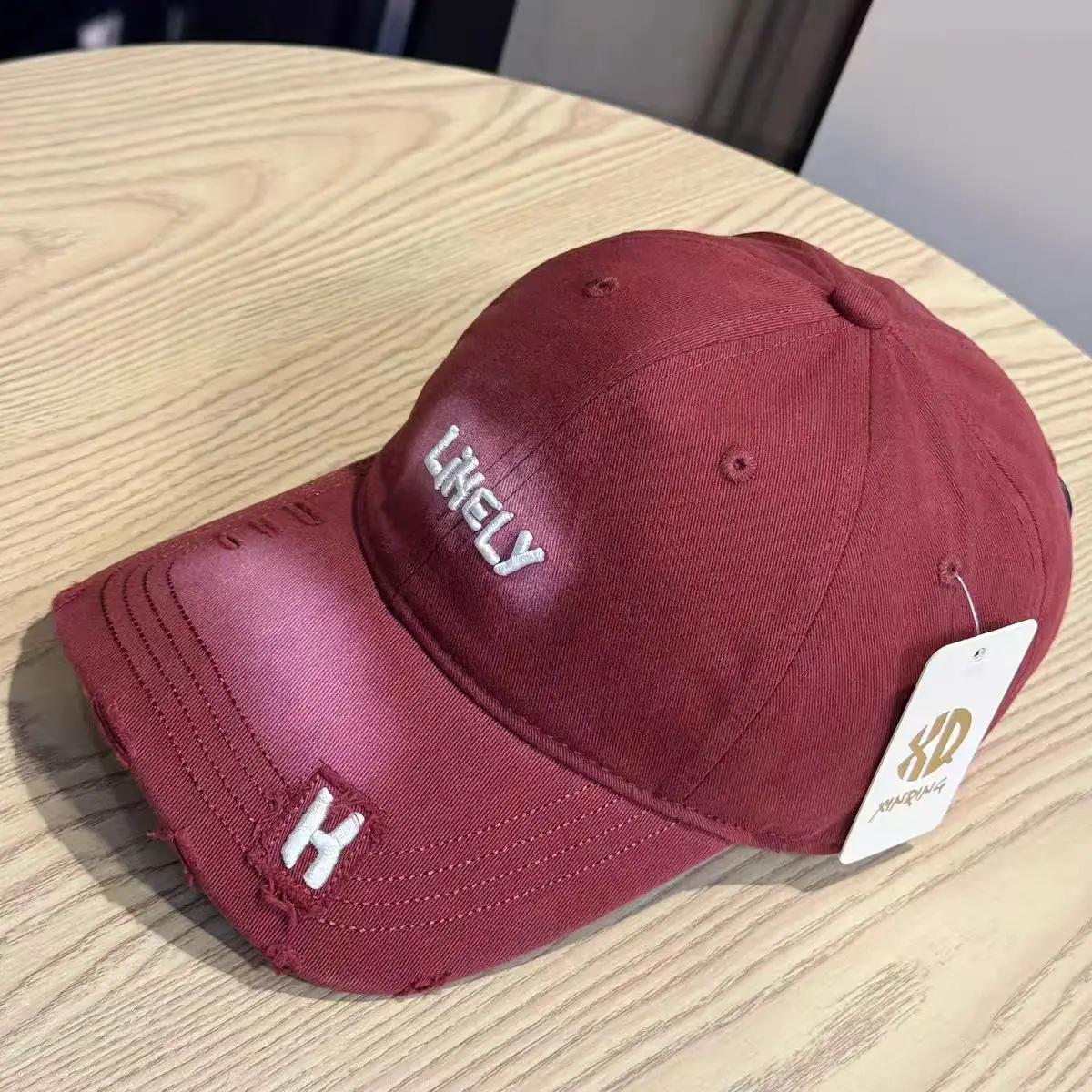 American Retro Distressed Hats for Men Women Light Grey H — feature 15