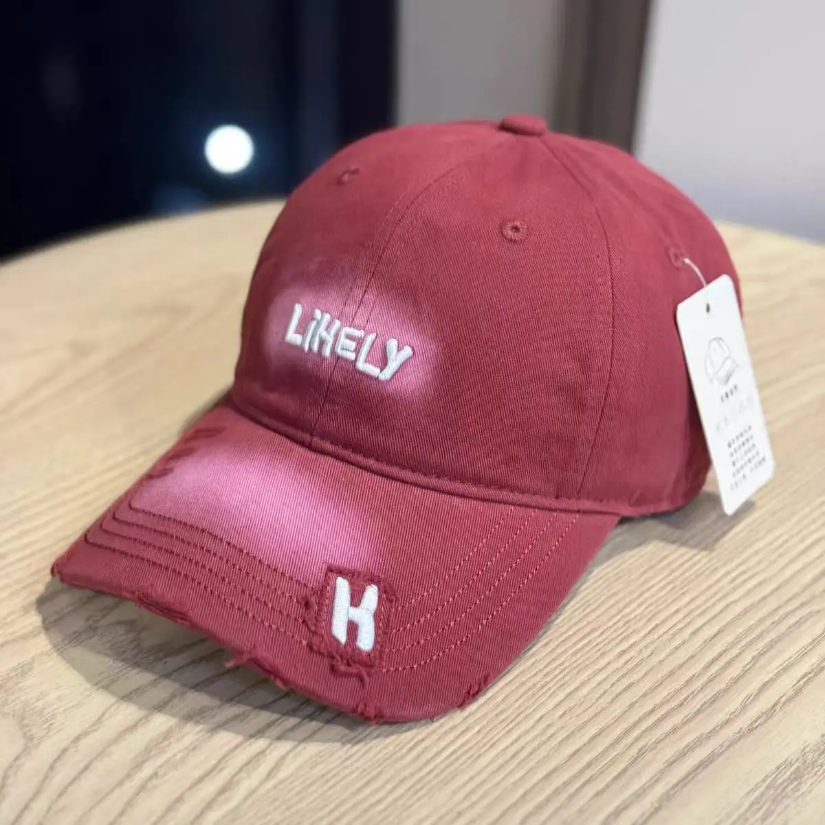 American Retro Distressed Hats for Men Women Light Grey H - Image 6
