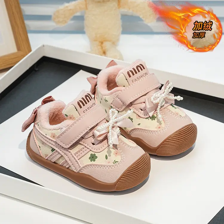 Winter Bow Baby Shoes for Girls 0-3Yr Warm Cotton — feature 10