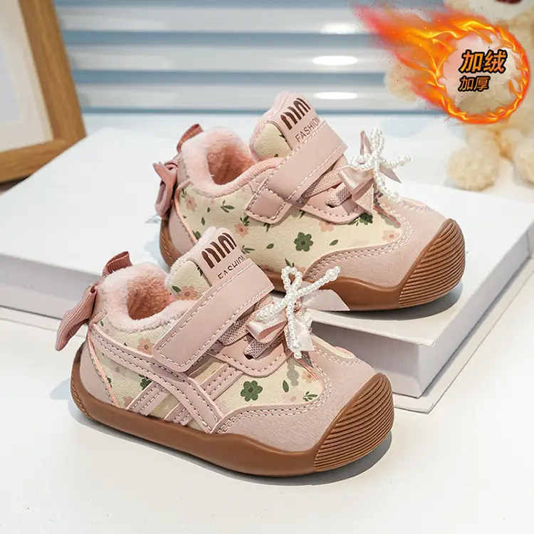 Winter Bow Baby Shoes for Girls 0-3Yr Warm Cotton — feature 12