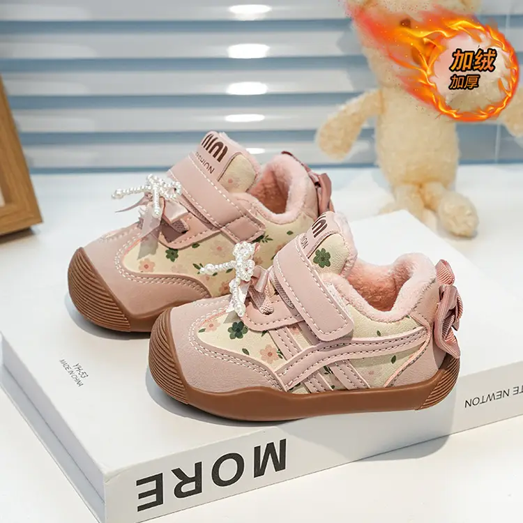 Winter Bow Baby Shoes for Girls 0-3Yr Warm Cotton — feature 13