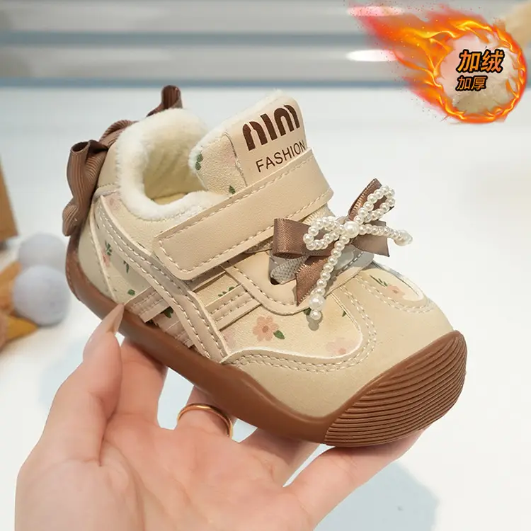 Winter Bow Baby Shoes for Girls 0-3Yr Warm Cotton — feature 14