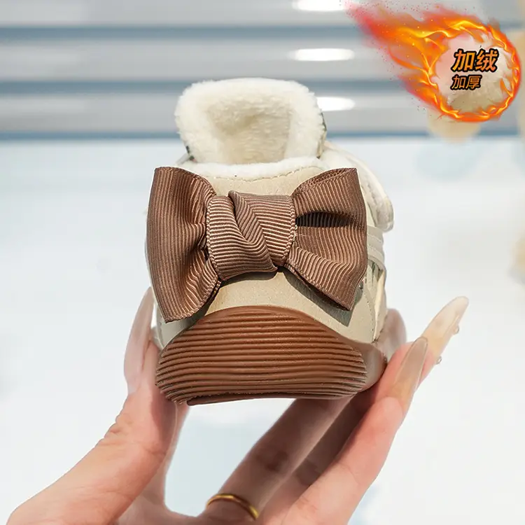 Winter Bow Baby Shoes for Girls 0-3Yr Warm Cotton — feature 15