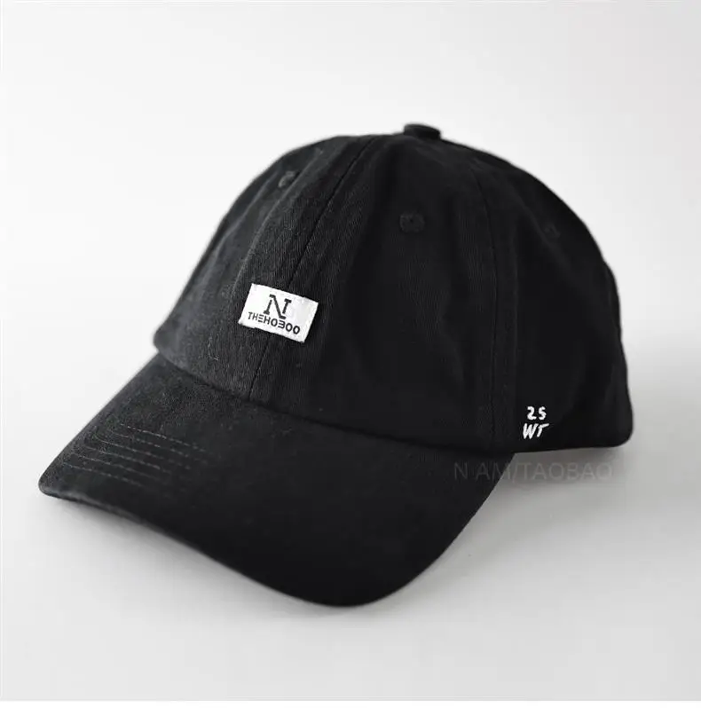 Pink Patch N Logo Baseball Cap for Men Women