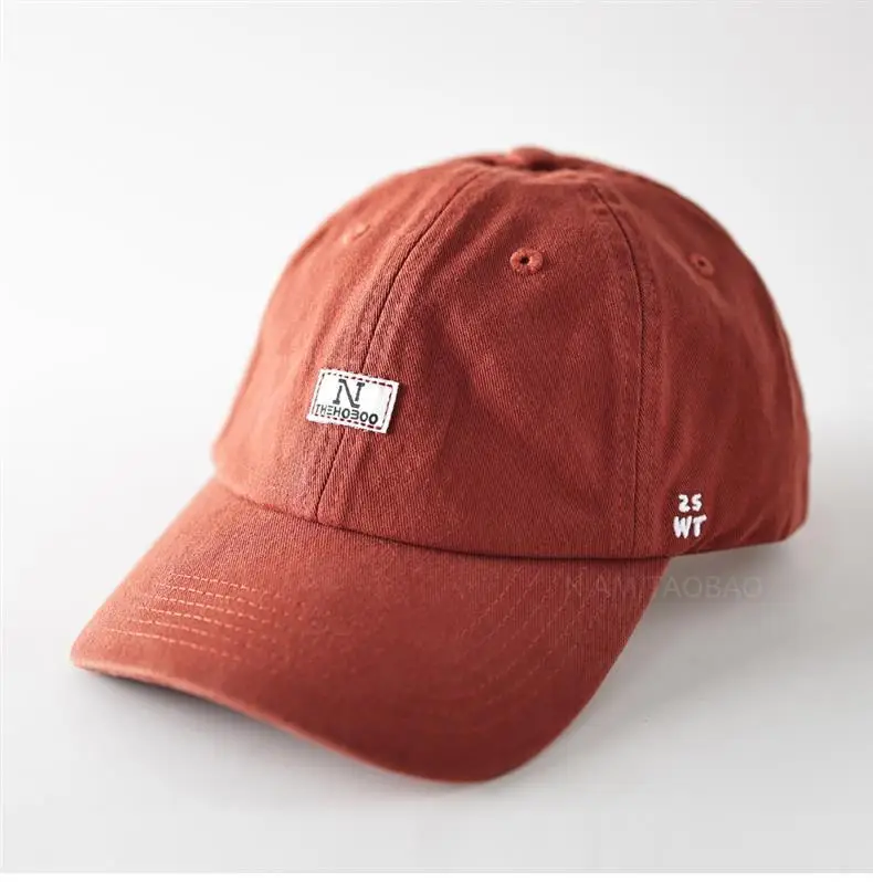 Pink Patch N Logo Baseball Cap for Men Women