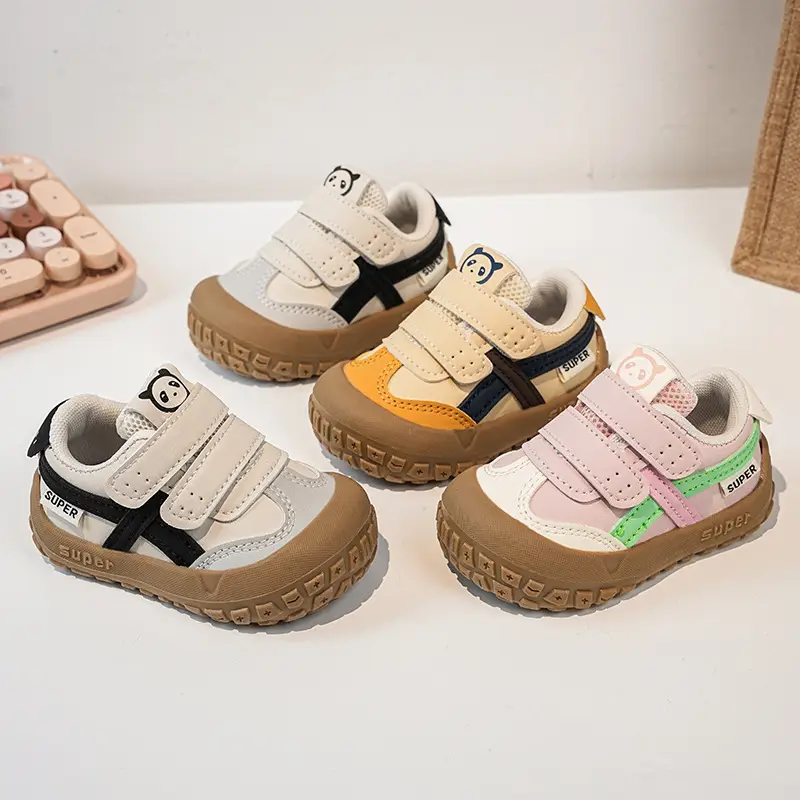 2025 New Autumn Baby Shoes for Men Women Leather Non-Slip