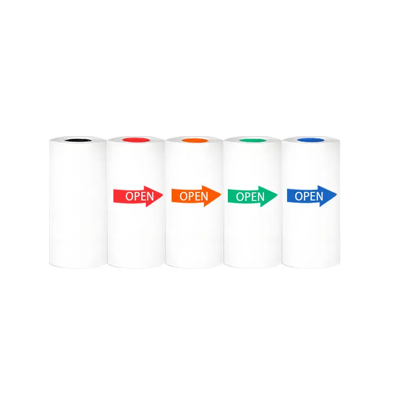 Children's Camera Instant Color Photo Paper Thermal Printing Paper 57*30 Meow Meow Error Correction Machine Color Adhesive Paper