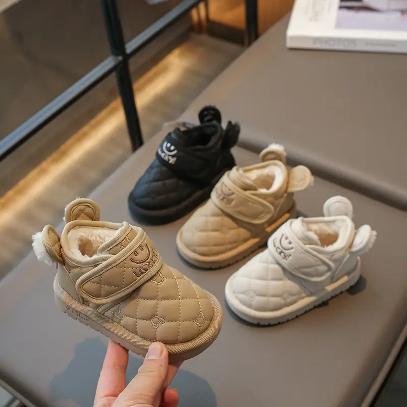 Baby Snow Boots Winter Fleece-Lined Warm Kidsren's Cotton Shoes 1 to 3 Years Old Girls Baby Shoes Men's Soft Sole Toddler Shoes - Image 7