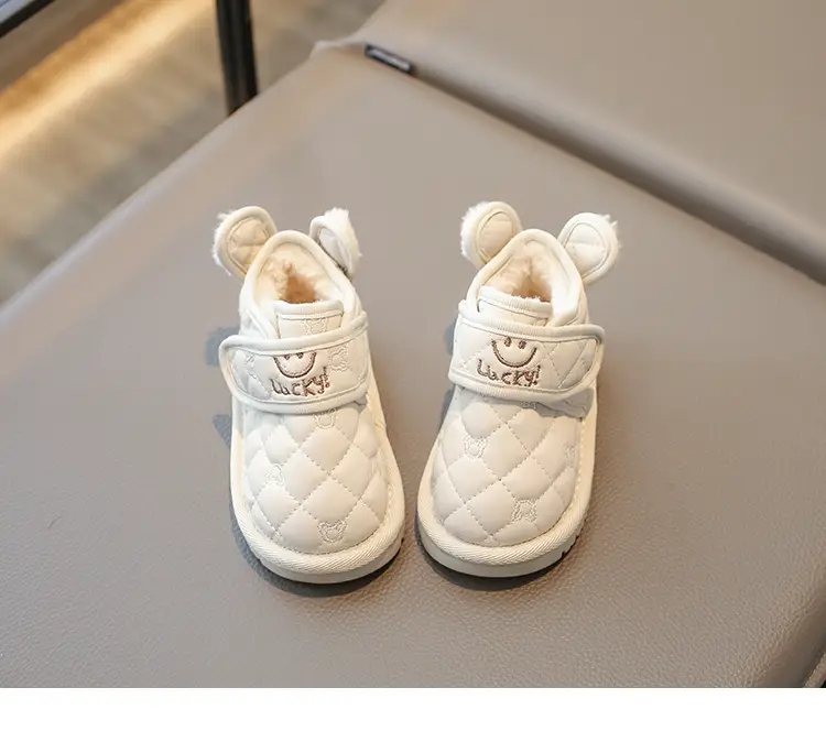 Baby Snow Boots Winter Fleece-Lined Warm Kidsren's Cotton Shoes 1 to 3 Years Old Girls Baby Shoes Men's Soft Sole Toddler Shoes — feature 11