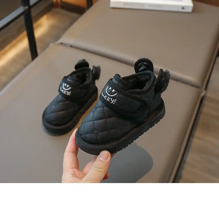 Baby Snow Boots Winter Fleece-Lined Warm Kidsren's Cotton Shoes 1 to 3 Years Old Girls Baby Shoes Men's Soft Sole Toddler Shoes — feature 12