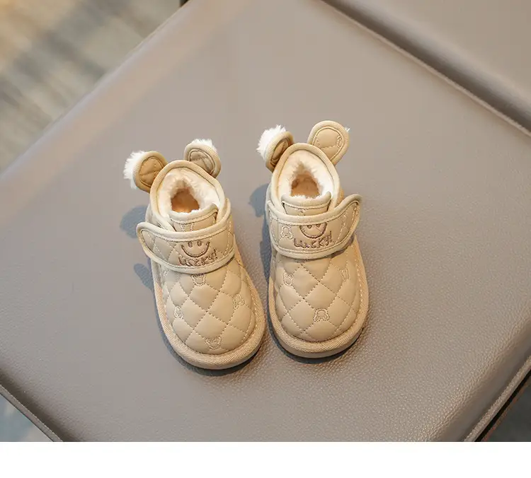 Baby Snow Boots Winter Fleece-Lined Warm Kidsren's Cotton Shoes 1 to 3 Years Old Girls Baby Shoes Men's Soft Sole Toddler Shoes — feature 8