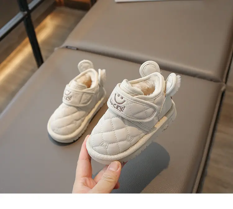 Baby Snow Boots Winter Fleece-Lined Warm Kidsren's Cotton Shoes 1 to 3 Years Old Girls Baby Shoes Men's Soft Sole Toddler Shoes — feature 9