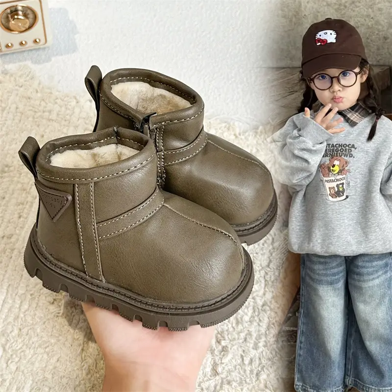 Black Wool-Insulated Toddler Boots for Winter — feature 10