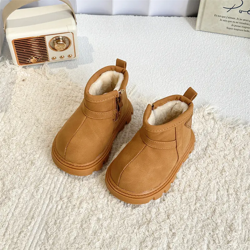 Black Wool-Insulated Toddler Boots for Winter — feature 16